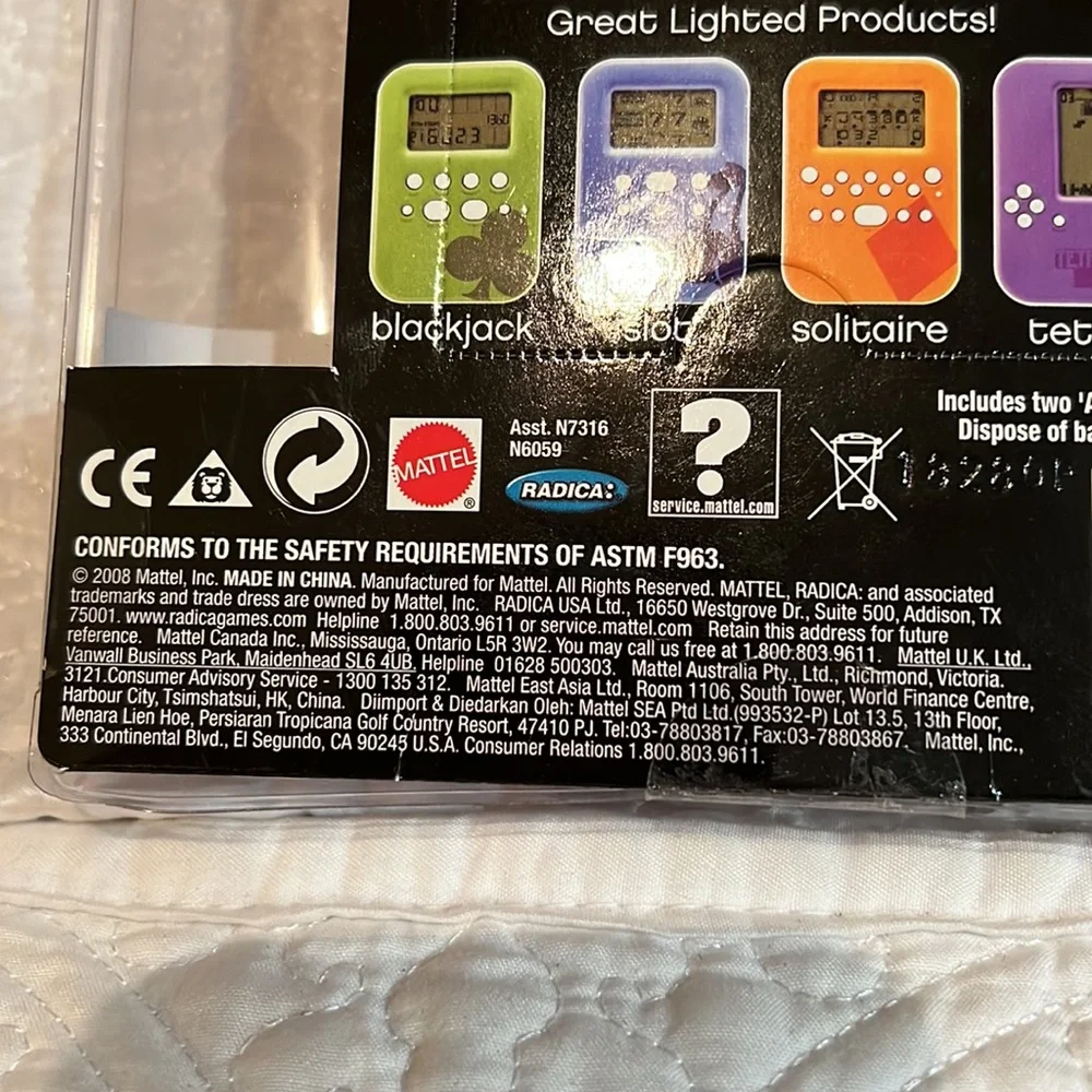 Radica poker lighted game,‎ new in package